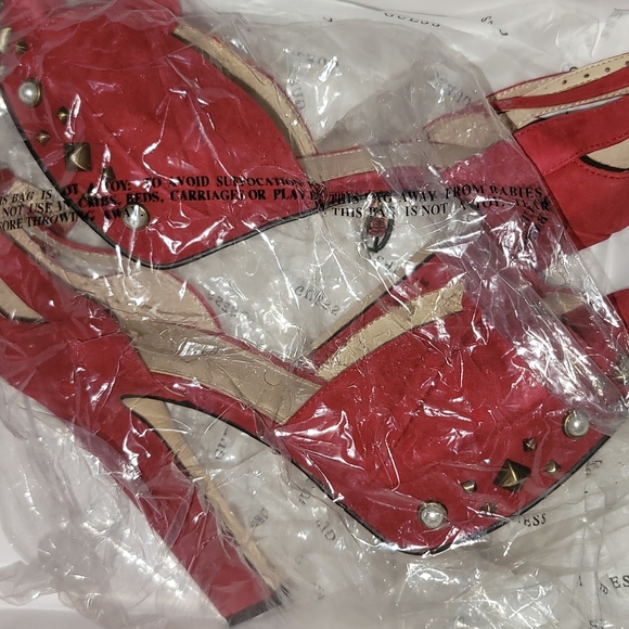 Guess Womens Kenzie2 Open Toe Ankle Strap Classic Pumps - Picture 6 of 8